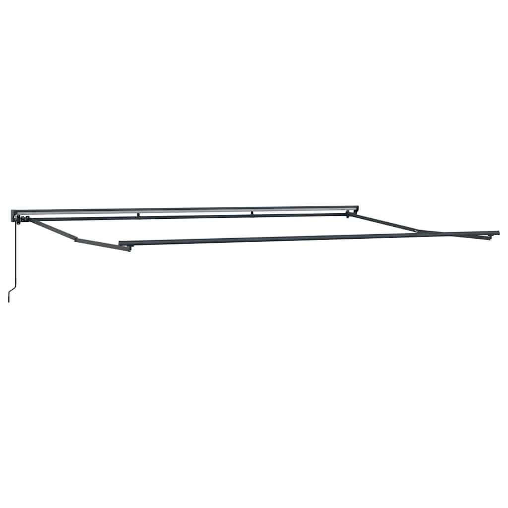 vidaXL Awning Frame Manual Adjustable Anthracite 5 x 3 m Steel