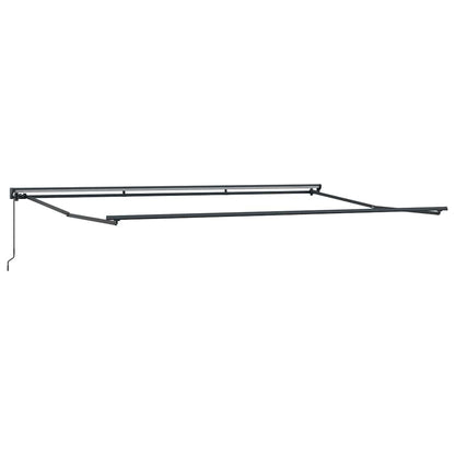 vidaXL Awning Frame Manual Adjustable Anthracite 5 x 3 m Steel