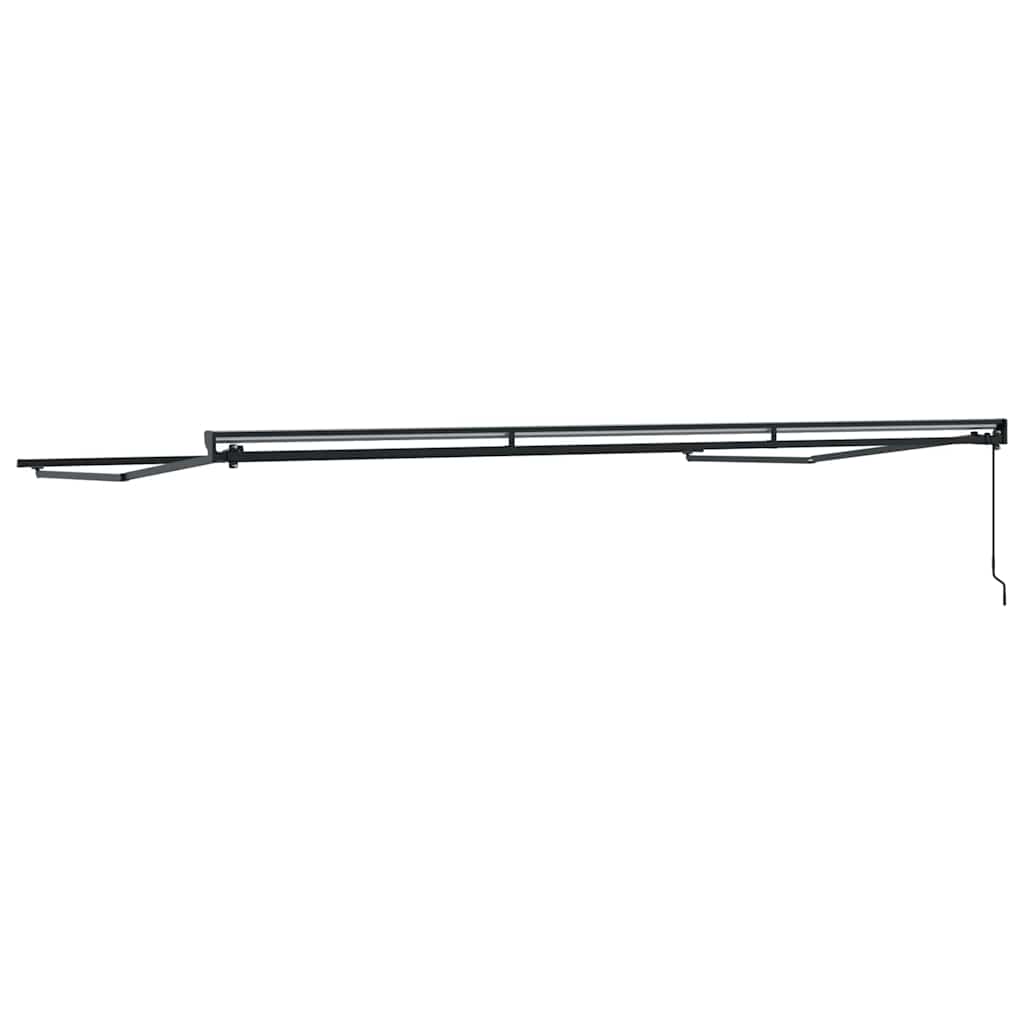 vidaXL Awning Frame Manual Adjustable Anthracite 5 x 3 m Steel