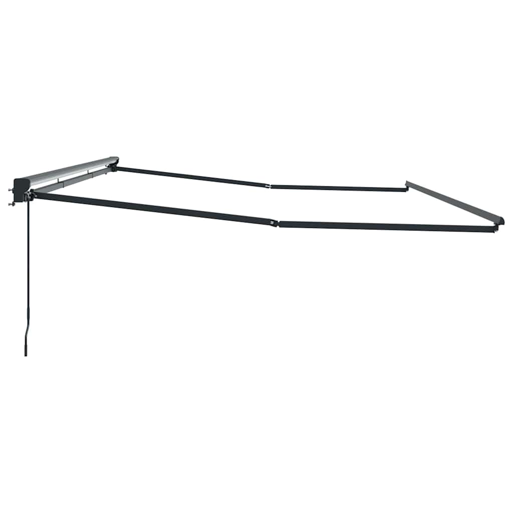vidaXL Awning Frame Manual Adjustable Anthracite 5 x 3 m Steel