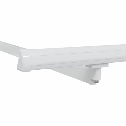 vidaXL Awning Frame Retractable Manual White 3 x 2 m Metal
