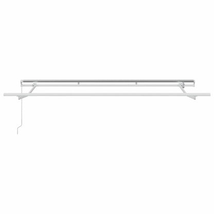 vidaXL Awning Frame Retractable Manual White 3.5 x 2 m Metal