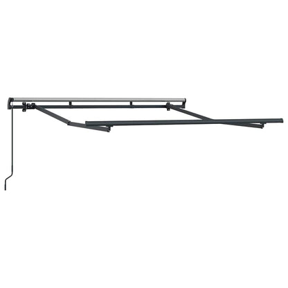 vidaXL Awning Frame Retractable Manual Anthracite 2.5 x 2 m Metal
