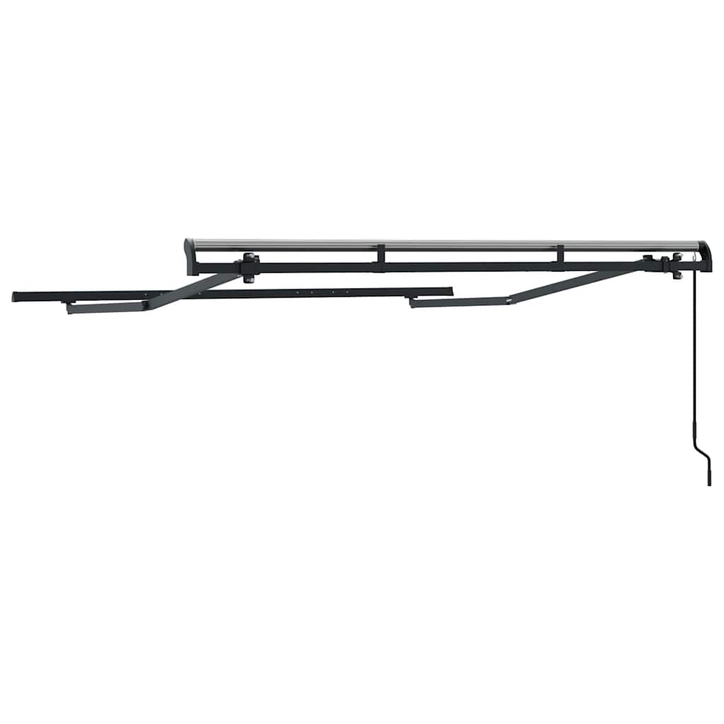 vidaXL Awning Frame Retractable Manual Anthracite 2.5 x 2 m Metal