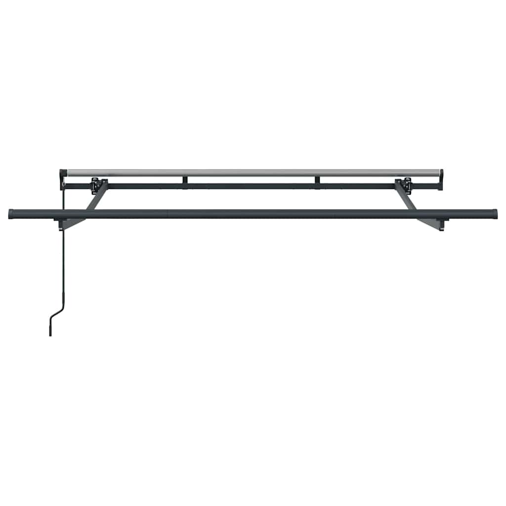 vidaXL Awning Frame Retractable Manual Anthracite 2.5 x 2 m Metal