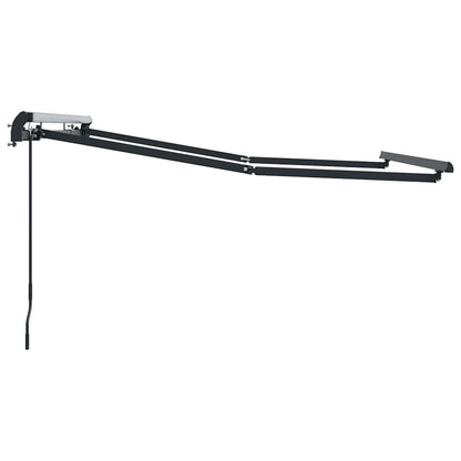 vidaXL Awning Frame Retractable Manual Anthracite 2.5 x 2 m Metal