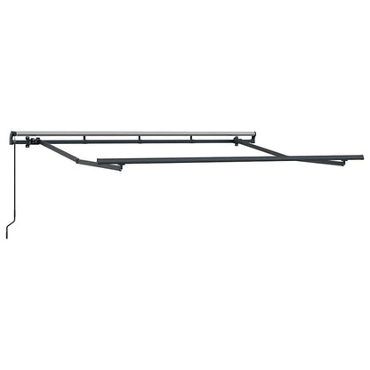 vidaXL Awning Frame Retractable Manual Anthracite 3 x 2 m Metal
