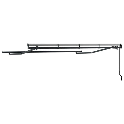 vidaXL Awning Frame Retractable Manual Anthracite 3 x 2 m Metal