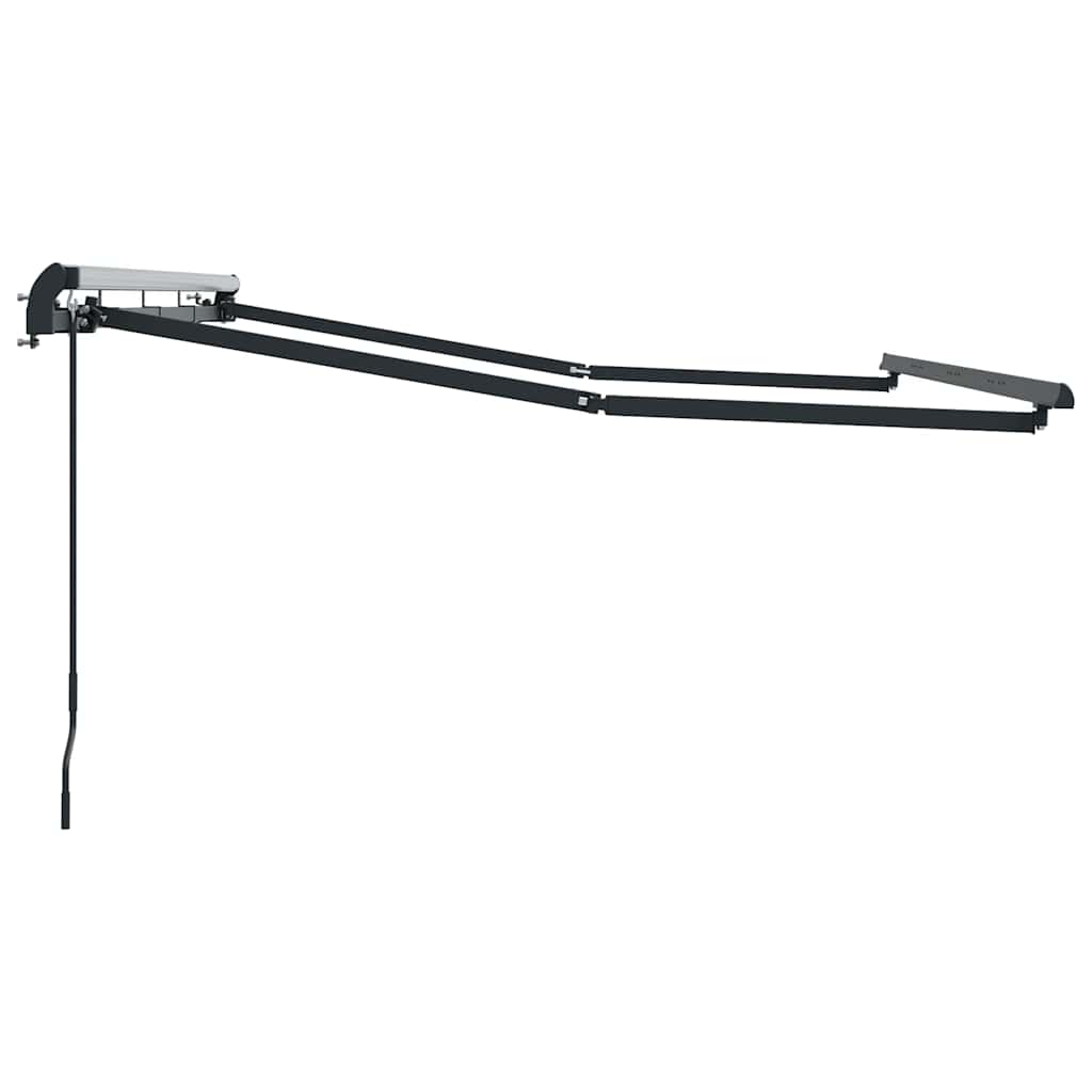 vidaXL Awning Frame Retractable Manual Anthracite 3 x 2 m Metal