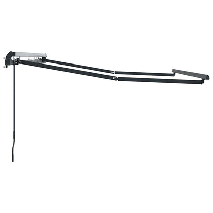 vidaXL Awning Frame Retractable Manual Anthracite 3 x 2 m Metal
