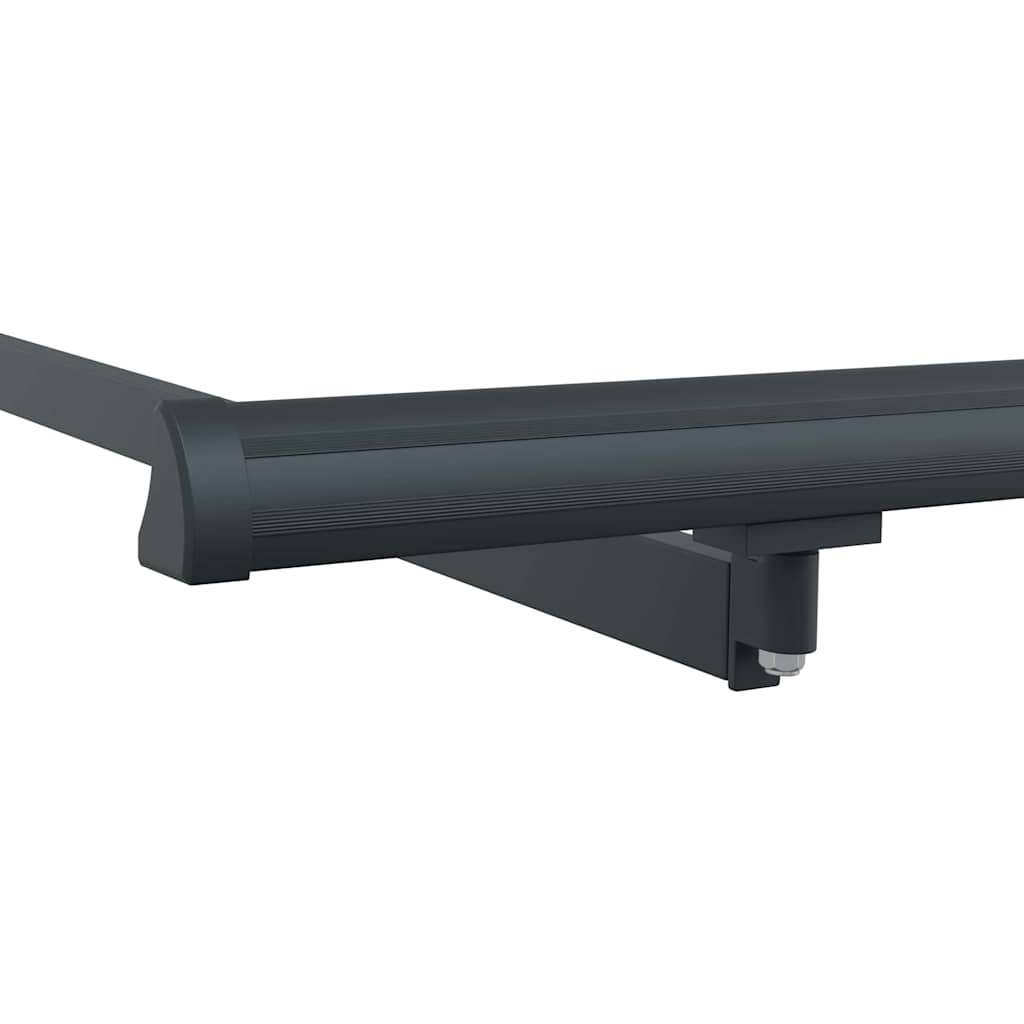 vidaXL Awning Frame Retractable Manual Anthracite 3.5 x 2 m Metal