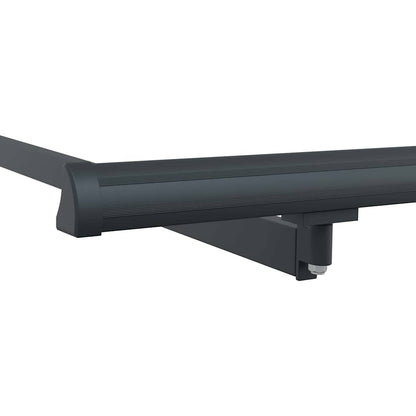 vidaXL Awning Frame Retractable Manual Anthracite 3.5 x 2 m Metal