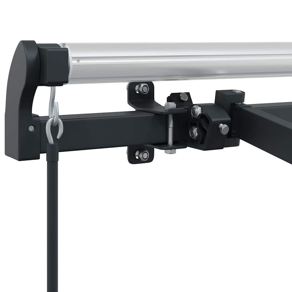 vidaXL Awning Frame Retractable Manual Anthracite 3.5 x 2 m Metal