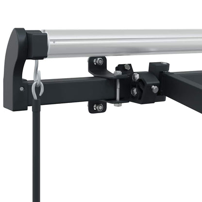 vidaXL Awning Frame Retractable Manual Anthracite 3.5 x 2 m Metal