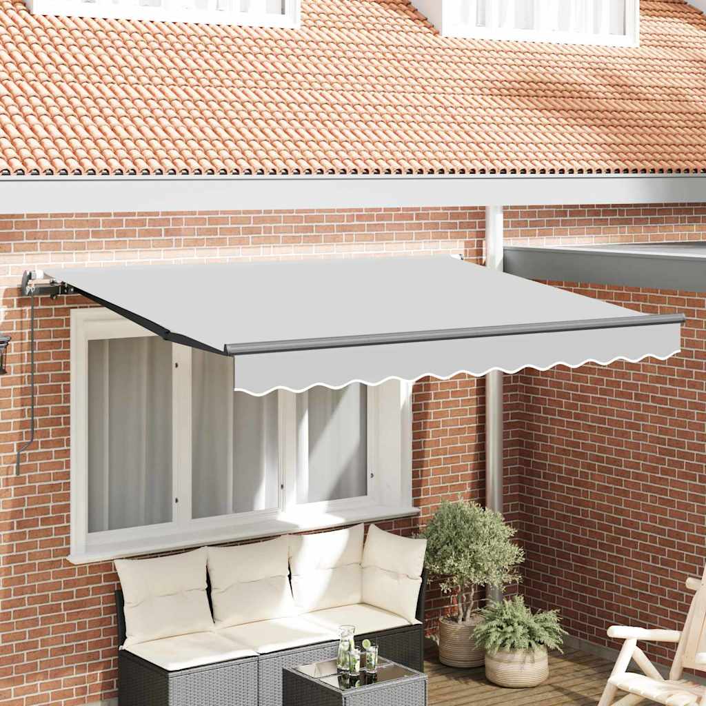 vidaXL Awning Frame Retractable Manual Anthracite 3.5 x 2 m Metal