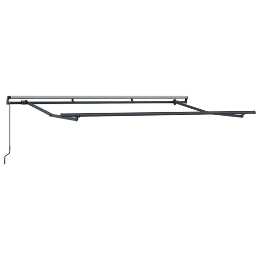 vidaXL Awning Frame Retractable Manual Anthracite 3.5 x 2 m Metal