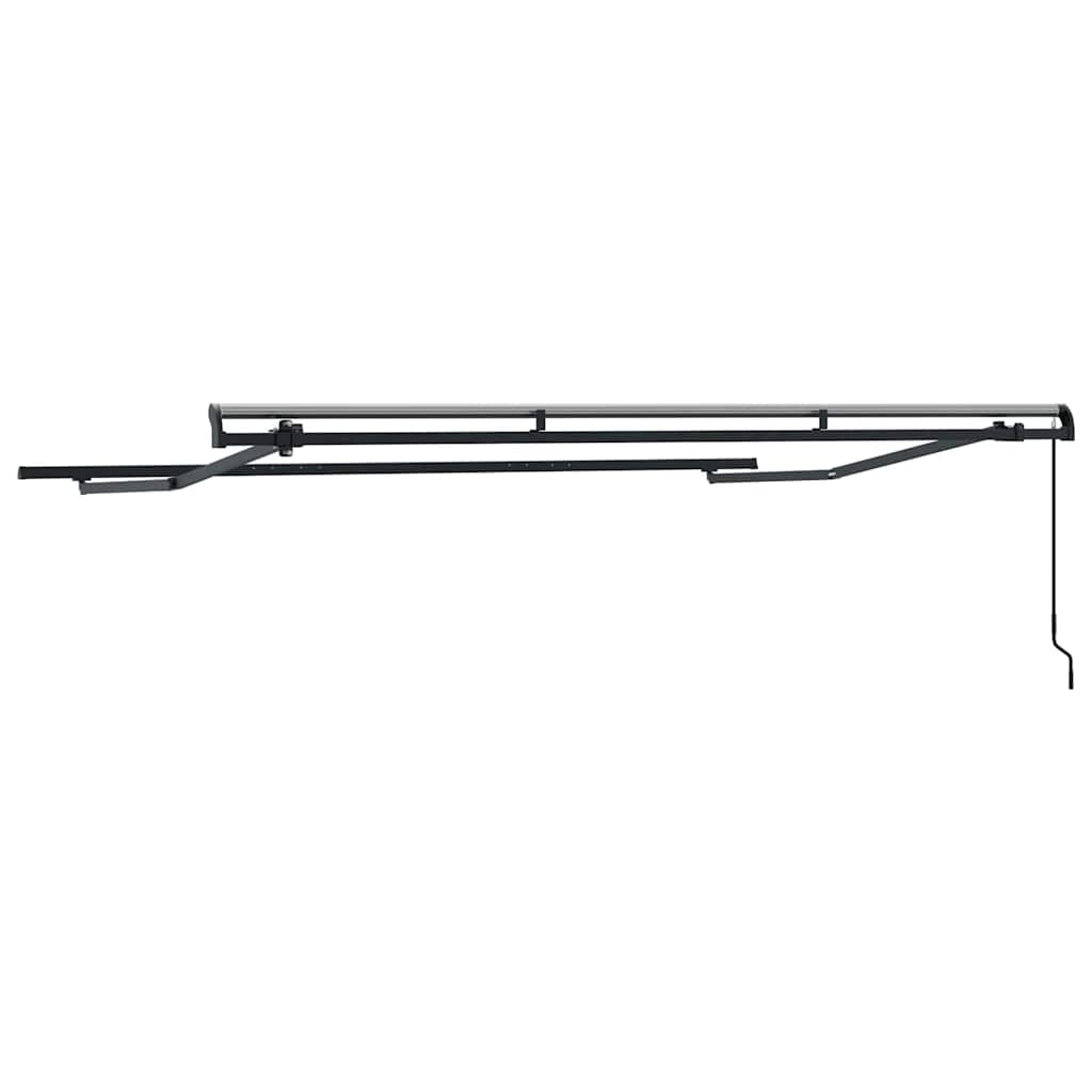vidaXL Awning Frame Retractable Manual Anthracite 3.5 x 2 m Metal