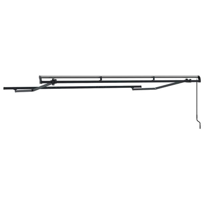vidaXL Awning Frame Retractable Manual Anthracite 3.5 x 2 m Metal