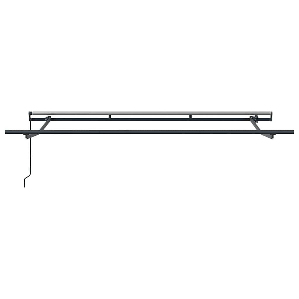 vidaXL Awning Frame Retractable Manual Anthracite 3.5 x 2 m Metal