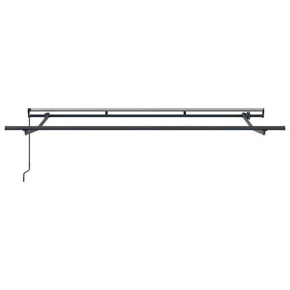 vidaXL Awning Frame Retractable Manual Anthracite 3.5 x 2 m Metal