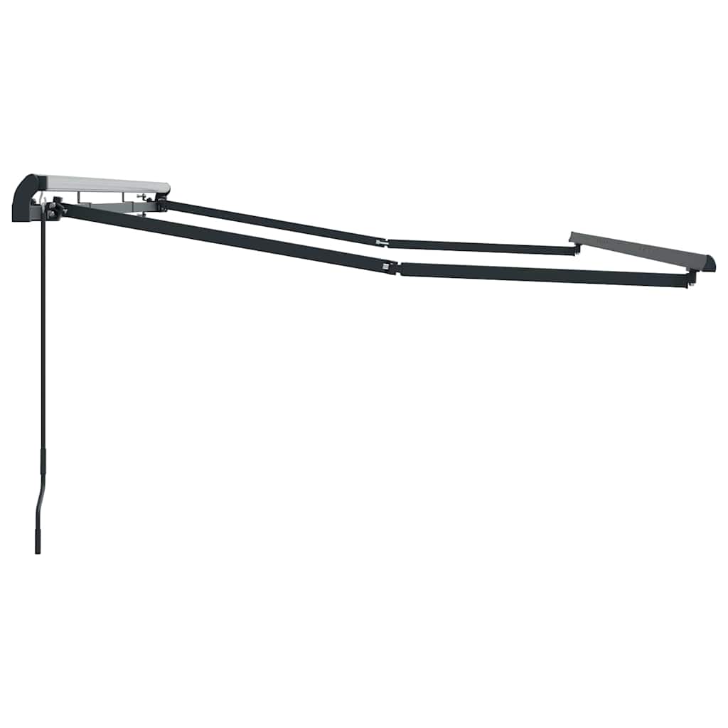 vidaXL Awning Frame Retractable Manual Anthracite 3.5 x 2 m Metal