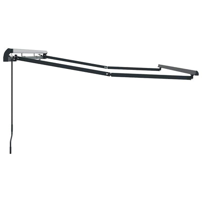 vidaXL Awning Frame Retractable Manual Anthracite 3.5 x 2 m Metal