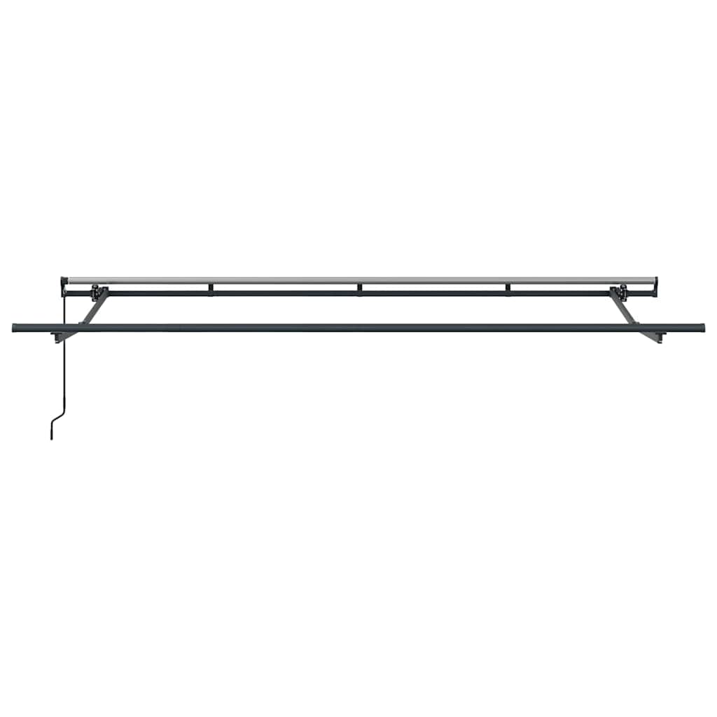 vidaXL Awning Frame Retractable Manual Anthracite 4 x 2 m Metal