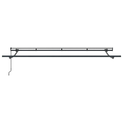 vidaXL Awning Frame Retractable Manual Anthracite 4 x 2 m Metal