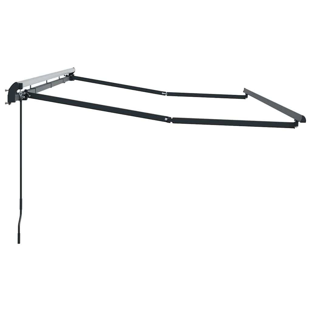 vidaXL Awning Frame Retractable Manual Anthracite 4 x 2 m Metal