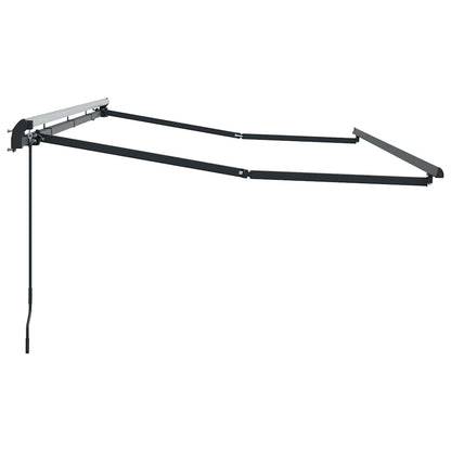 vidaXL Awning Frame Retractable Manual Anthracite 4 x 2 m Metal