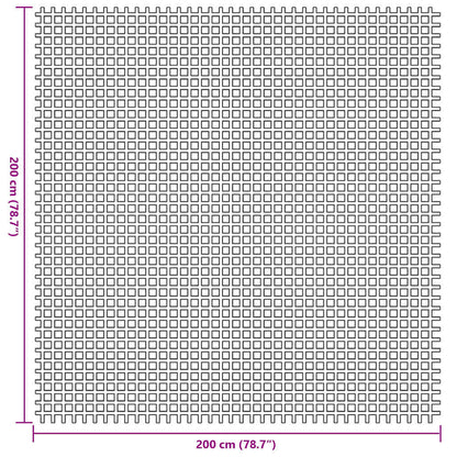 vidaXL Tent Carpet Blue 200 x 200 cm Polyester