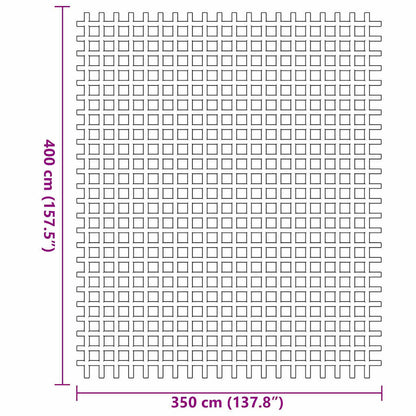 vidaXL Tent Carpet Blue 400 x 350 cm Polyester