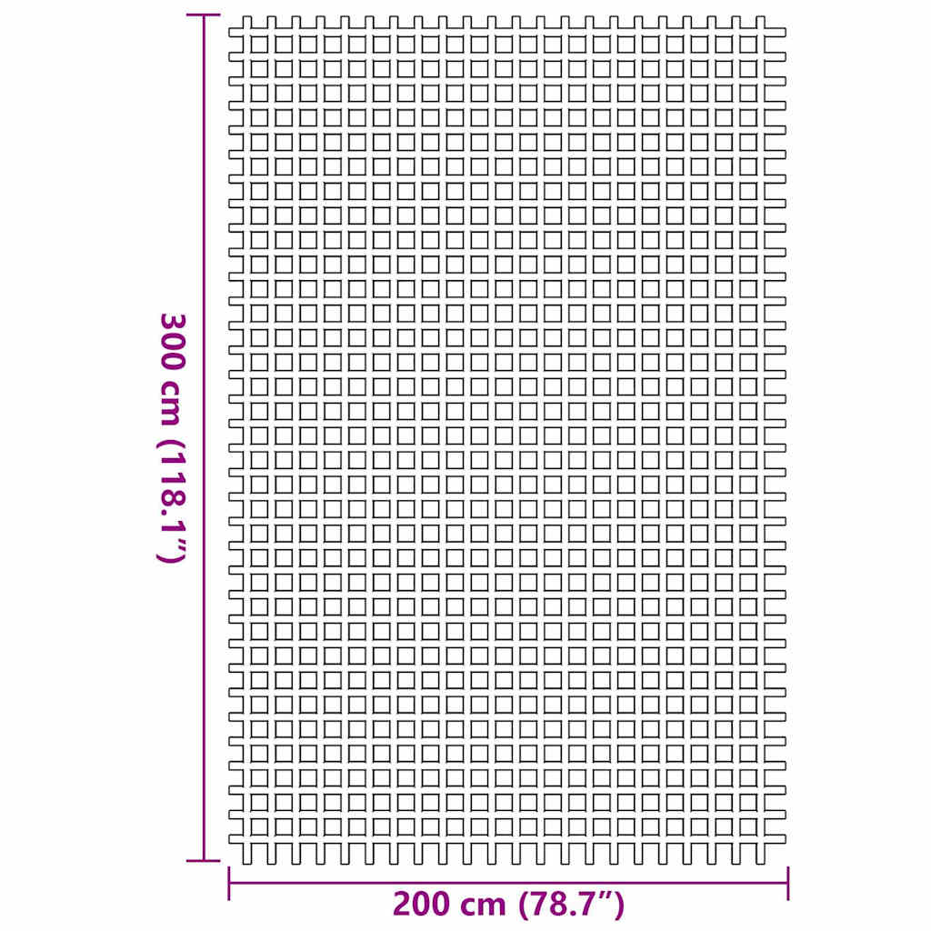 vidaXL Tent Carpet Green 300 x 200 cm Polyester