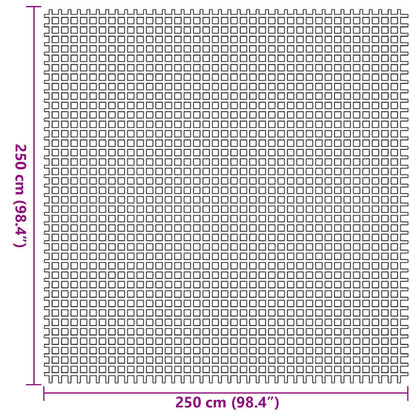 vidaXL Tent Carpet Green 250 x 250 cm Polyester