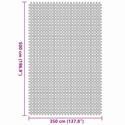 vidaXL Tent Carpet Green 500 x 350 cm Polyester