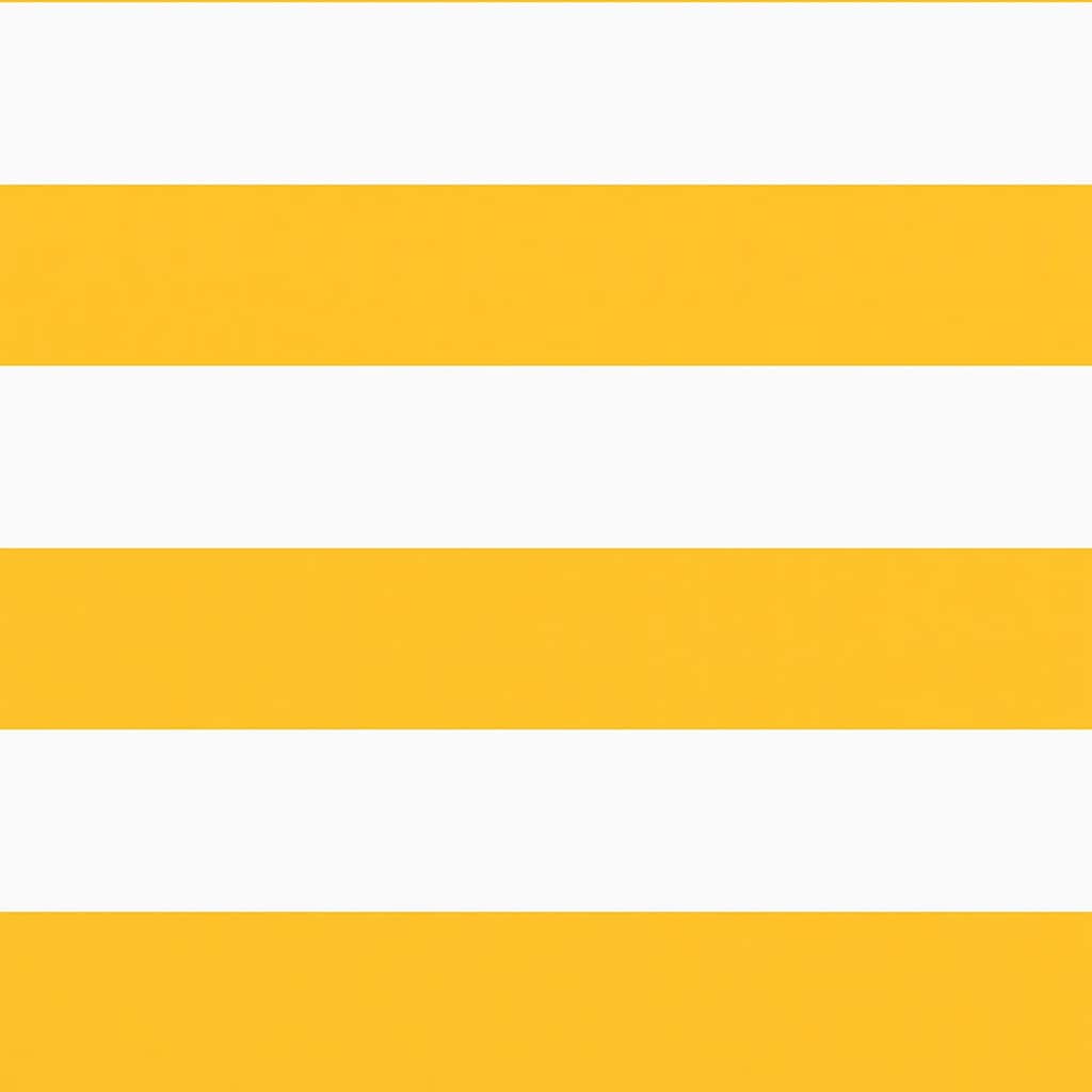vidaXL Balcony Screen Yellow and White Stripe 75x800 cm