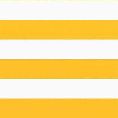vidaXL Balcony Screen Yellow and White Stripe 75x800 cm