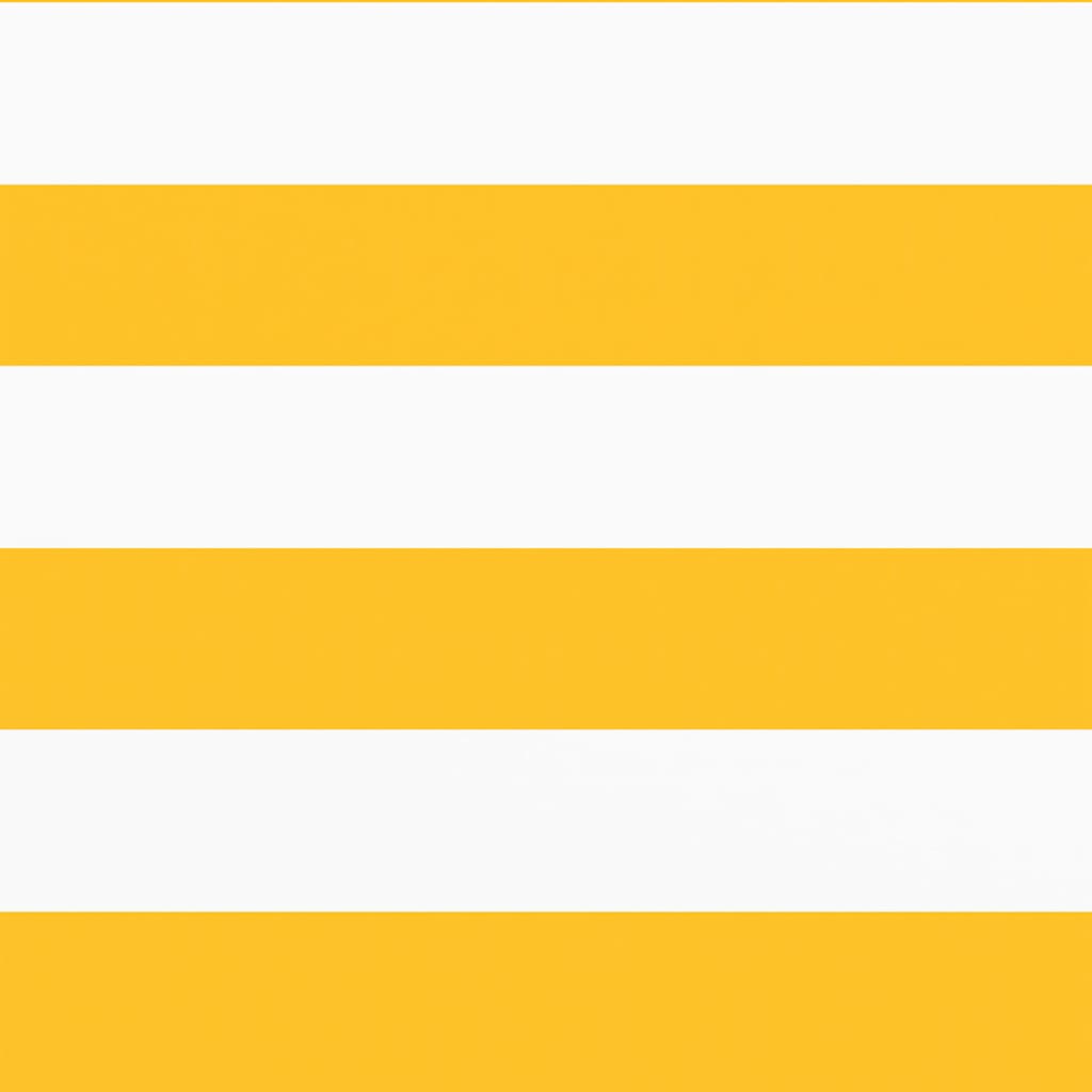 vidaXL Balcony Screen Yellow and White Stripe 75x1000 cm