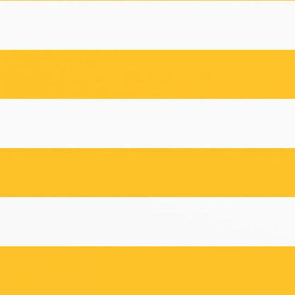 vidaXL Balcony Screen Yellow and White Stripe 75x1000 cm