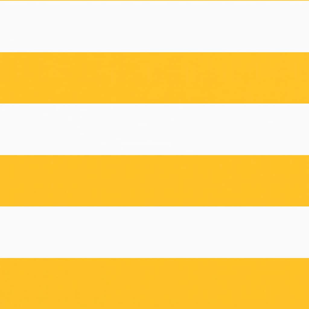 vidaXL Balcony Screen Yellow and White Stripe 90x1000 cm