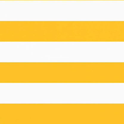 vidaXL Balcony Screen Yellow and White Stripe 90x1000 cm