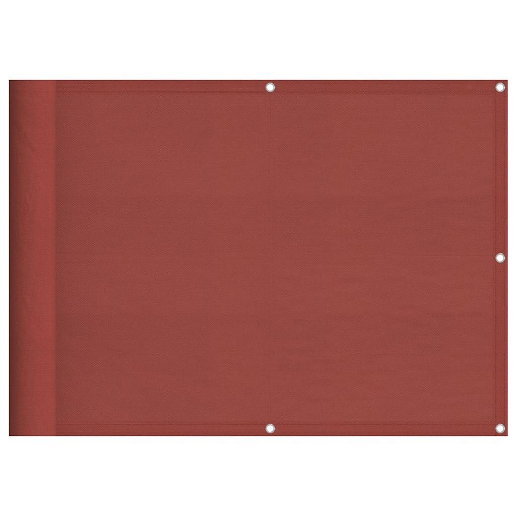 vidaXL Balcony Screen Terracotta 75x800 cm 100% Polyester Oxford