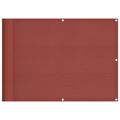 vidaXL Balcony Screen Terracotta 75x800 cm 100% Polyester Oxford