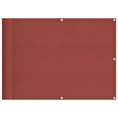 vidaXL Balcony Screen Terracotta 75x1000 cm 100% Polyester Oxford