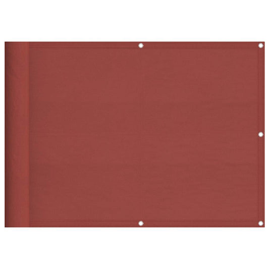 vidaXL Balcony Screen Terracotta 75x1000 cm 100% Polyester Oxford