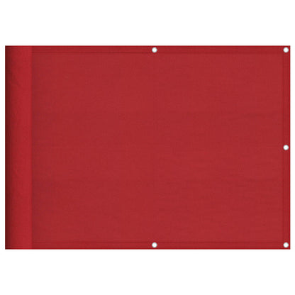 vidaXL Balcony Screen Red 75x700 cm 100% Polyester Oxford