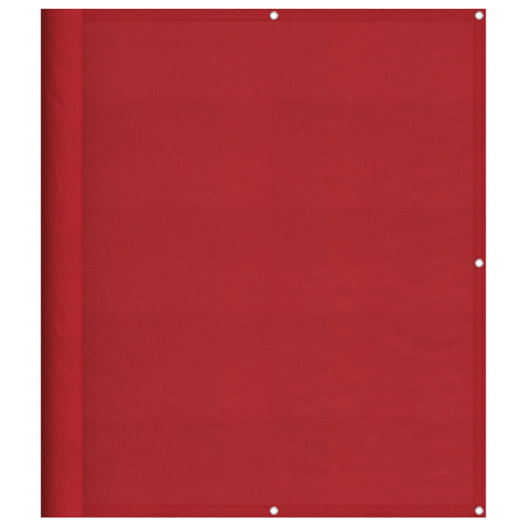 vidaXL Balcony Screen Red 120x800 cm 100% Polyester Oxford