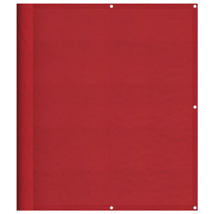 vidaXL Balcony Screen Red 120x800 cm 100% Polyester Oxford