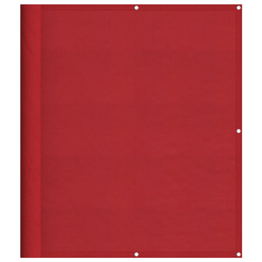 vidaXL Balcony Screen Red 120x800 cm 100% Polyester Oxford