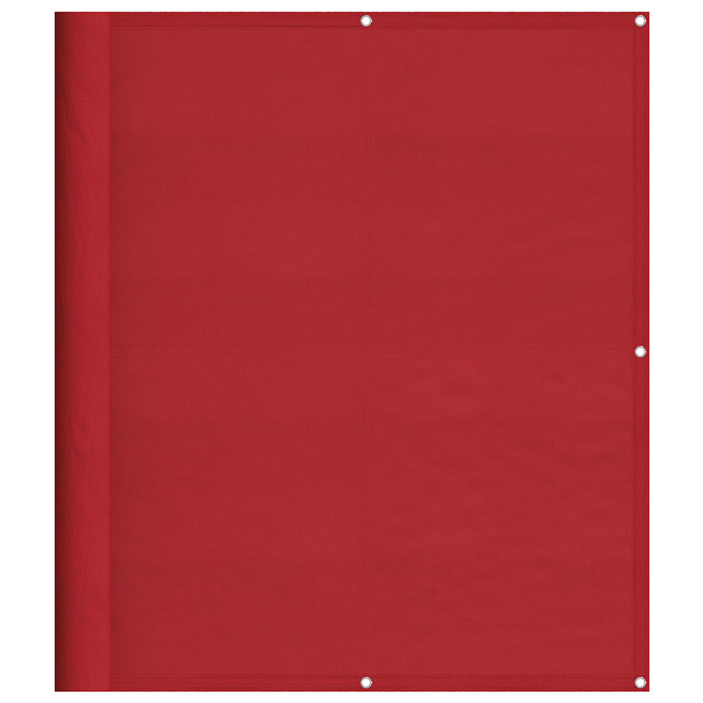 vidaXL Balcony Screen Red 120x1000 cm 100% Polyester Oxford